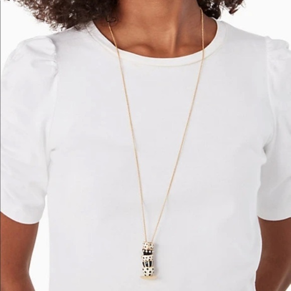 Kate Spade alice in wonderland stacked teacup pendant necklace - Picture 2 of 4
